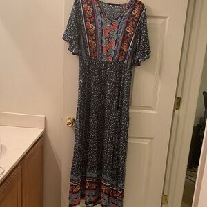 Floral Bohemian Maxi Dress